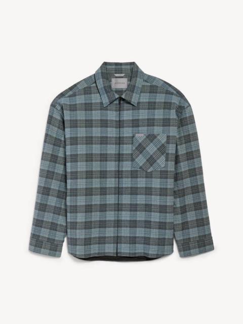BALENCIAGA Men's Padded Overshirt in Blue
