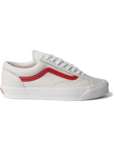 Vans OG Style 36 LX Canvas-Trimmed Leather Sneakers