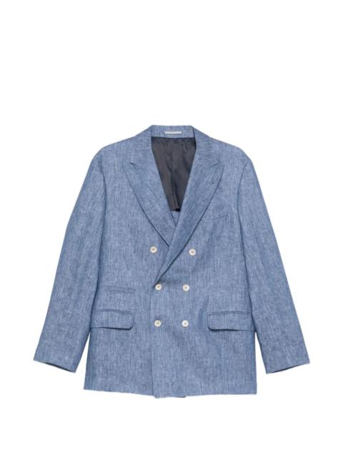 Brunello Cucinelli double-breasted pocket jacket