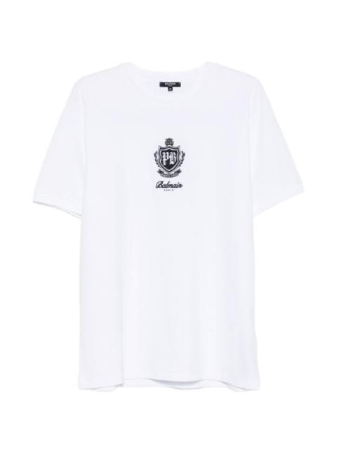 Balmain logo-embroidered T-shirt