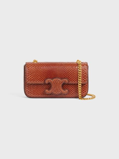 CELINE CHAIN SHOULDER BAG CUIR TRIOMPHE in PYTHON