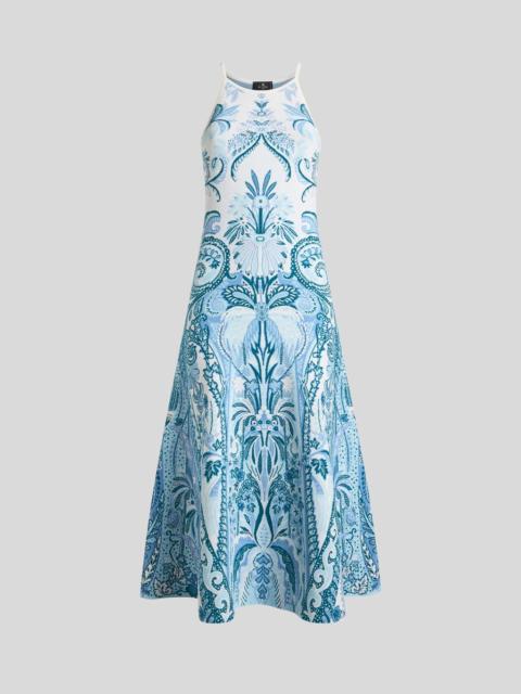 Etro JACQUARD MIDI DRESS WITH LEAFY PAISLEY MOTIF