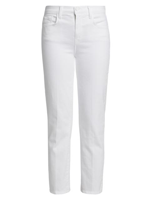 L'AGENCE Women's Alexia High-Rise Crop Cigarette Jeans - Blanc