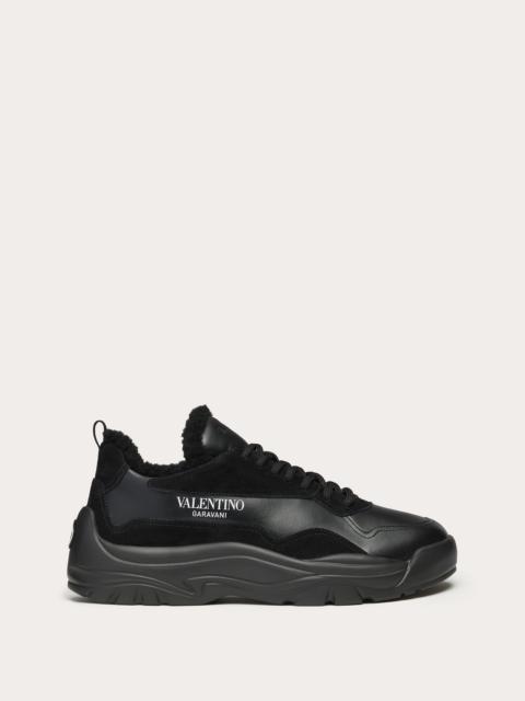 Valentino Gumboy Sneaker with shearling lining