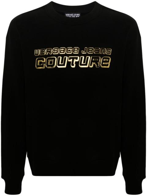 VERSACE JEANS COUTURE rubberised-logo 티셔츠
