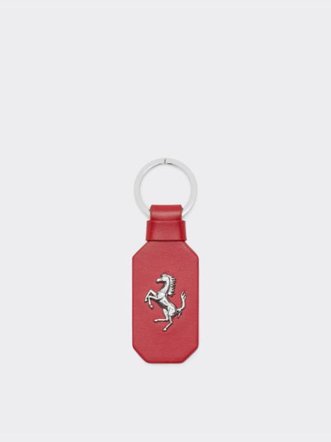Ferrari Leather keyring with Prancing Horse