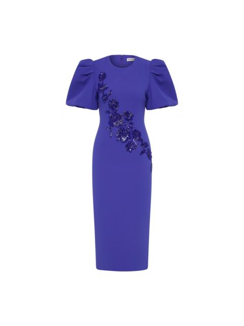 REBECCA VALLANCE Evolet Puff Sleeve Midi Dress
