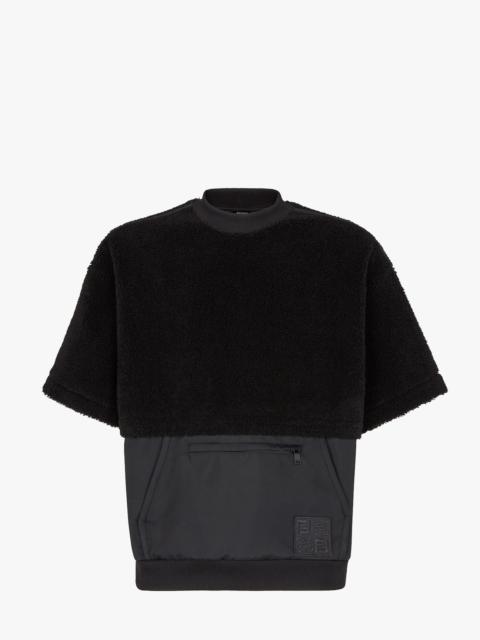 FENDI Black wool T-shirt