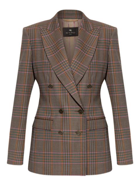 Etro checked double-breasted blazer