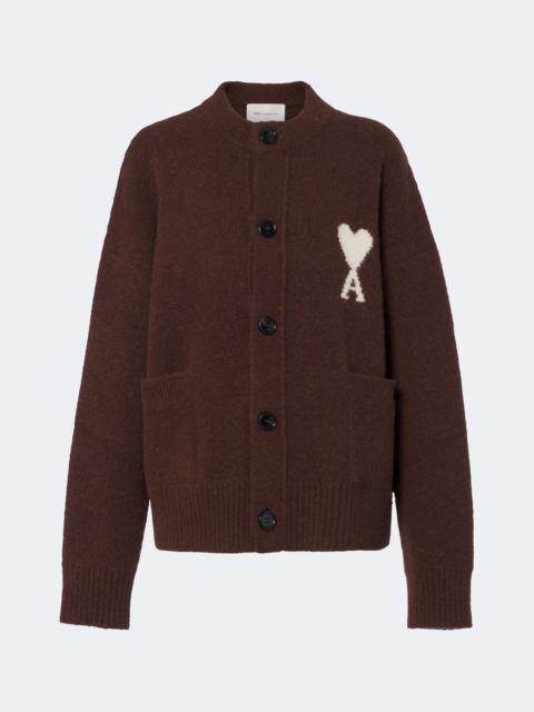 AMI Paris Ami De Coeur alpaca and wool-blend cardigan
