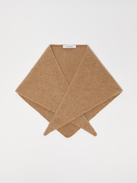 Max Mara ABAZIA Triangular wool and cashmere scarf