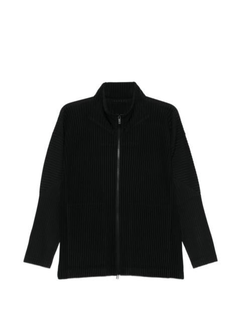 ISSEY MIYAKE zip pleated shirt