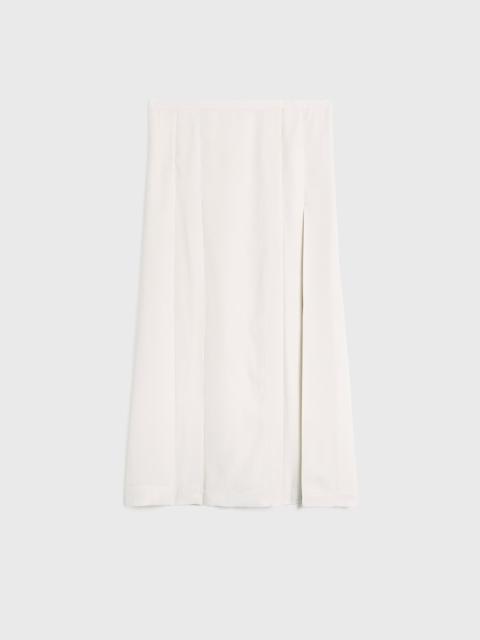 Pleated wrap skirt snow