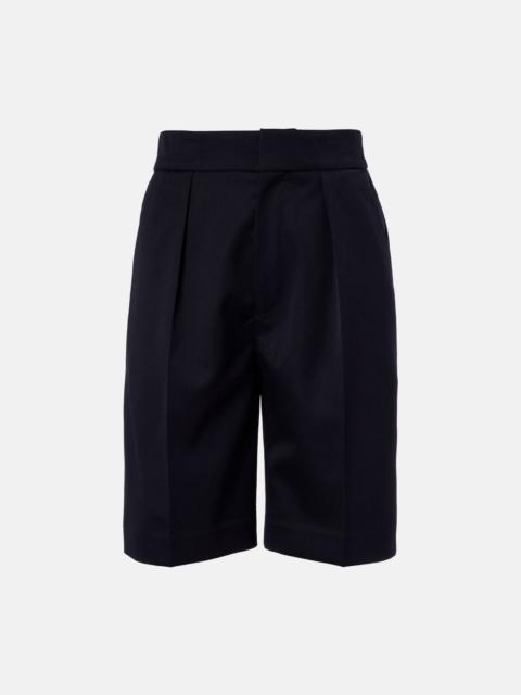 High-rise Bermuda shorts