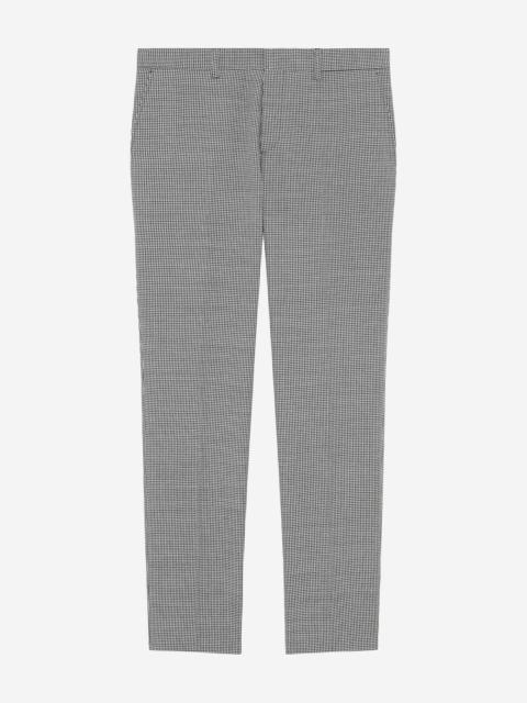 The Kooples BLACK AND WHITE HOUNDSTOOTH TAILORED SUIT PANTS