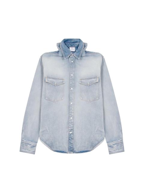 Vetements Front-Back Denim Shirt 'Light Blue'