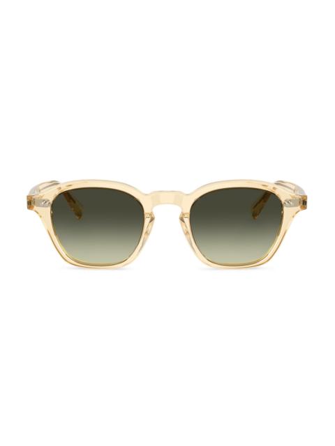 Oliver Peoples Men's Eyles 48MM Square Sunglasses - Gold Black