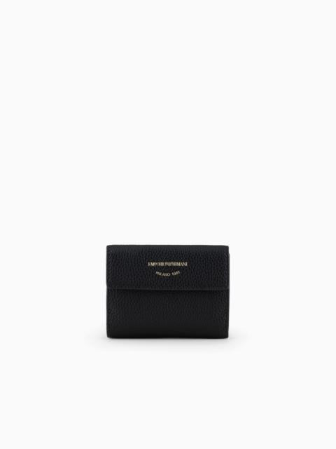 EMPORIO ARMANI MyEA trifold wallet with deer print