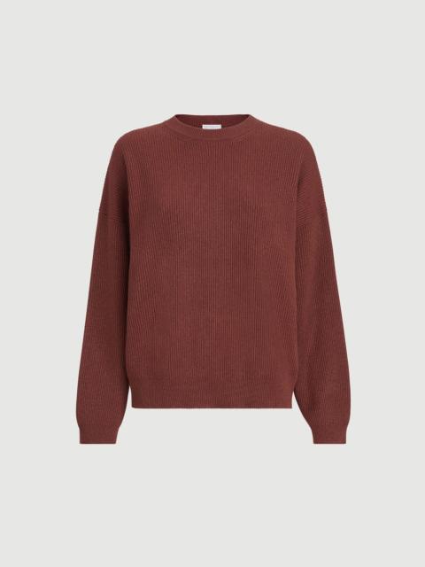Brunello Cucinelli Sparkling cashmere English rib sweater