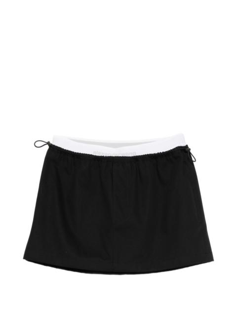 Alexander Wang elastic-logo mini skirt