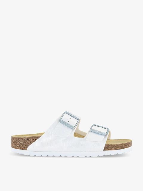 Arizona two-strap faux-leather sandals
