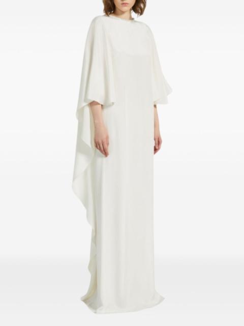 Max Mara embellished-neckline maxi bridal dress