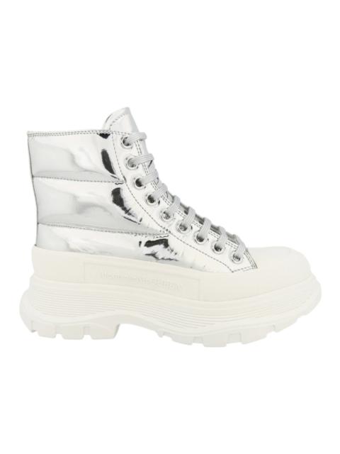 Alexander McQueen Alexander McQueen Tread Slick Boot Silver (Women's)