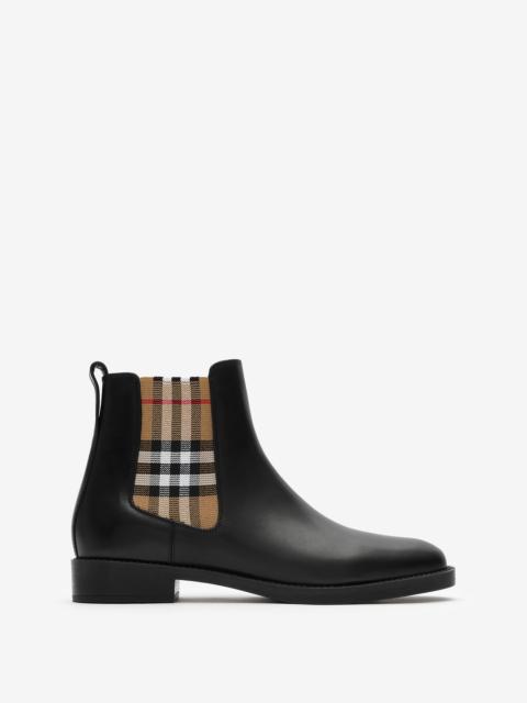 Burberry Leather Hampstead Boots