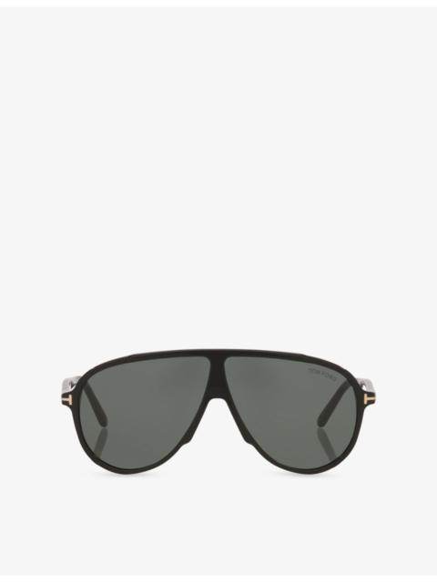 TOM FORD TR001986 Vladimir Pilot-Frame Acetate Sunglasses