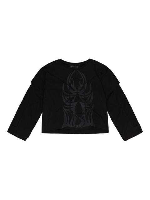 WHO DECIDES WAR Winged long-sleeve T-shirt