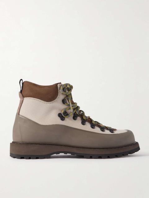 Roccia Vet Sport Rubber and Suede-Trimmed Tech-Mesh Hiking Boots