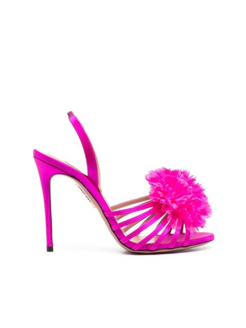 Love Carnation 105mm suede sandals