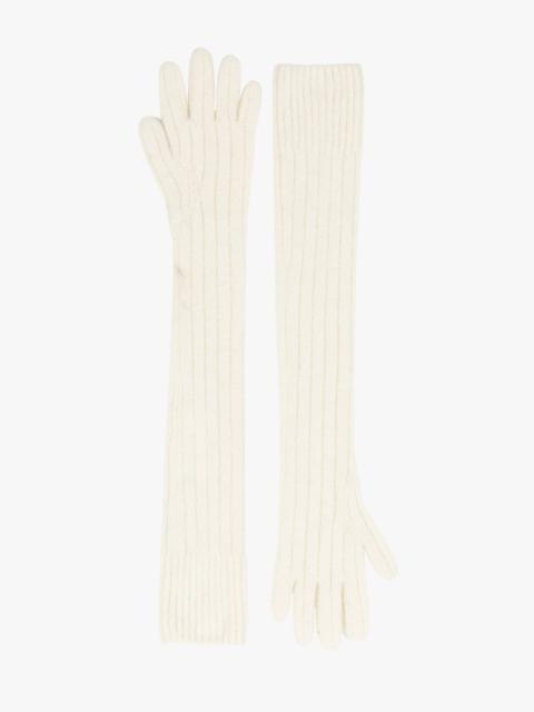 Dries Van Noten LONG RIB KNIT GLOVES