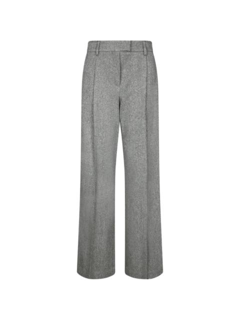 Brunello Cucinelli herringbone-pattern palazzo pants