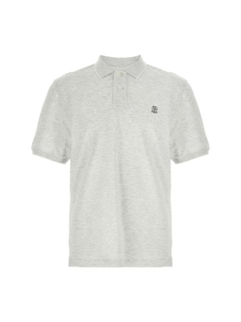 logo piqué polo shirt