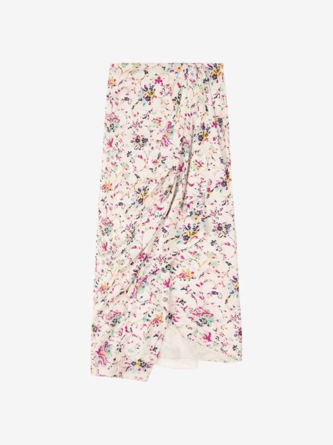 Isabel Marant Étoile BERTHE FLORAL MIDI SKIRT