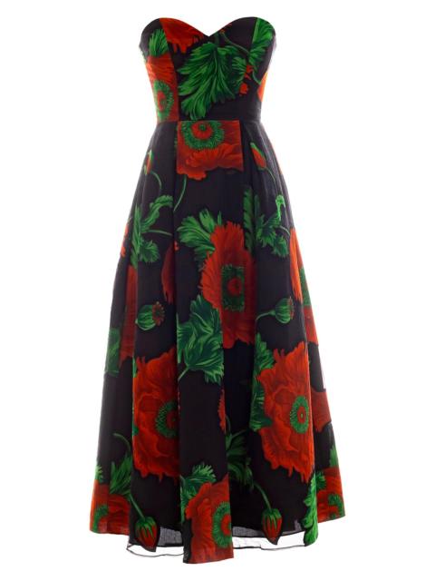 Dress The Population Women's Maisy Poppy Fit & Flare Cocktail Dress - Black Multi
