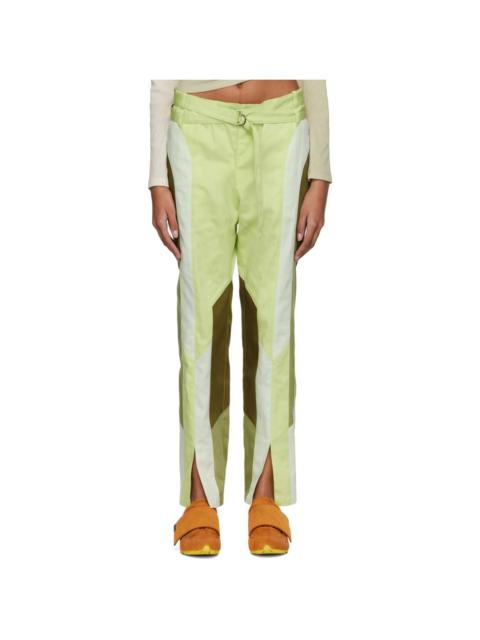 Kiko Kostadinov Green Daintree Trousers