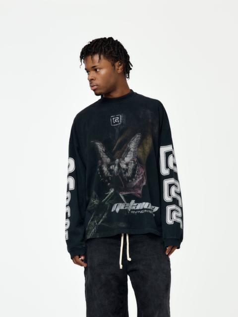 RIVINGTON roi Rebis METAMOTH VINTAGE LS TEE (JET BLACK)