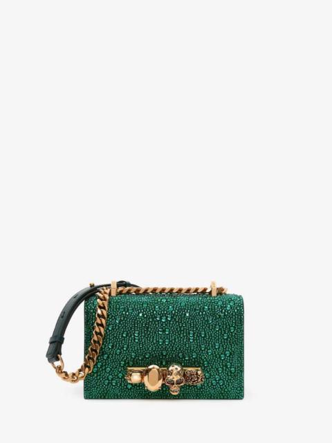 Alexander McQueen Women's Mini Jewelled Satchel in Emerald