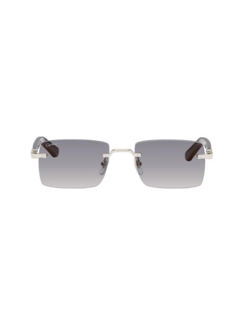 Silver & Blue Signature C Sunglasses