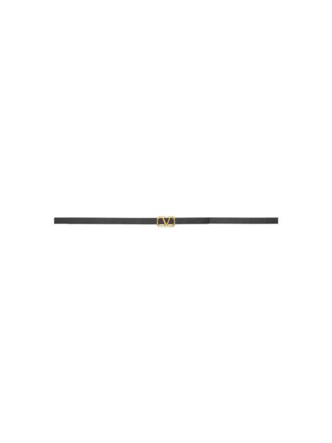 Valentino Black VLogo Belt