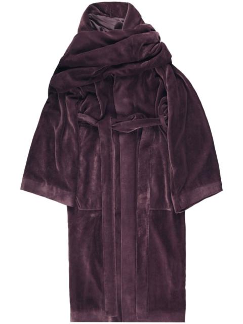 Rick Owens Dagger velvet-finish robe