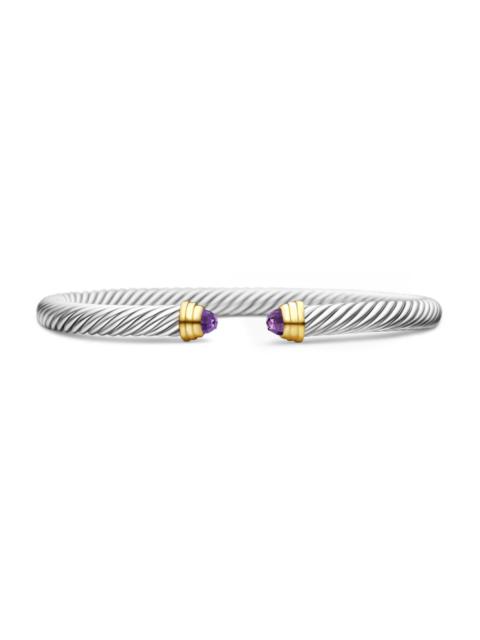 DAVID YURMAN Women's Classic Cable Bracelet in Sterling Silver - Amethyst