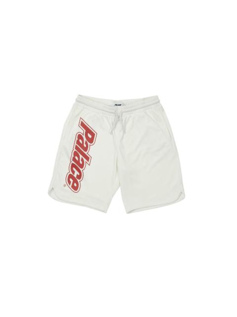 PALACE LOWERCASE FONT SHORTS WHITE