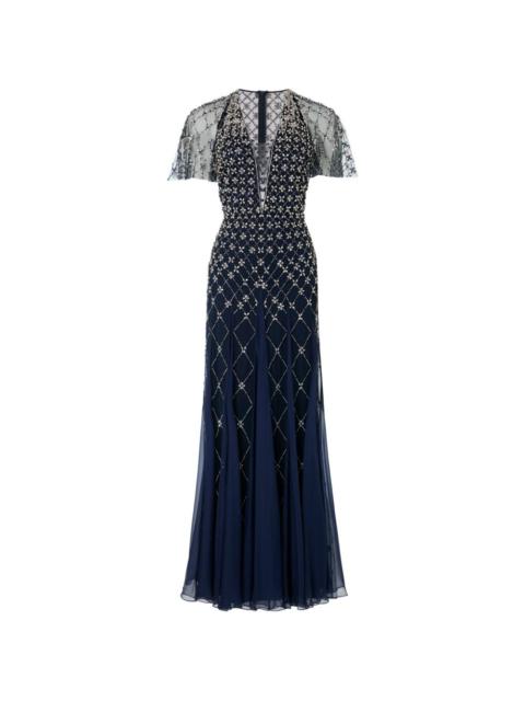 Temperley London Vita crystal-embellished gown maxi dress