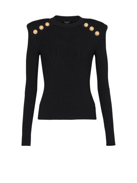 Balmain Knit jumper with button details