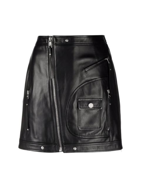 REDValentino zip-up biker skirt