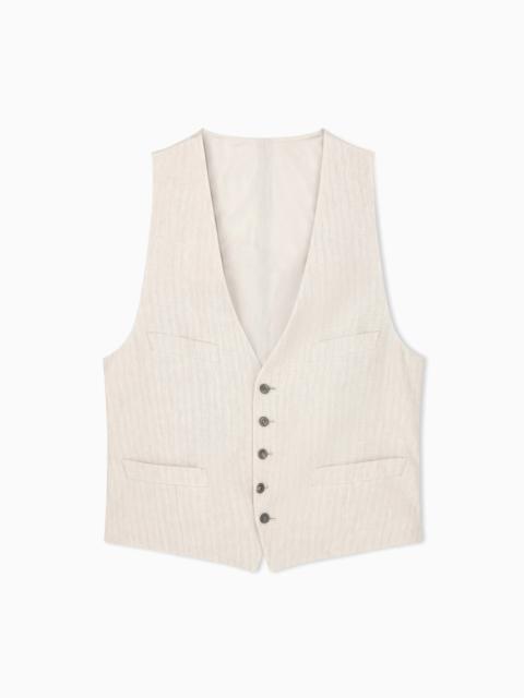 GIORGIO ARMANI ARMANI/ARCHIVIO SS1990 SINGLE-BREASTED WAISTCOAT