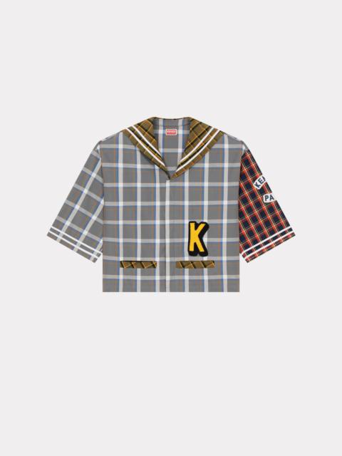 KENZO Short checked 'KENZO Sailor' shirt